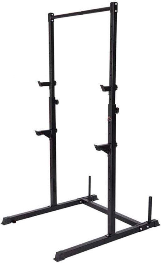 Verstellbare Zugstange, schwarz - Höhenverstellbar - Belastbarkeit: 250 kg - Stahl - Für den Heim- und Fitnessbereich