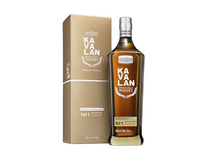 KAVALAN - Distillery Select N°1 - Single Malt Whisky - 40% Alcool - Origine : Taïwan/Yilan County - Notes de Caramel &amp; Vanille - A déguster pur - 70 cl