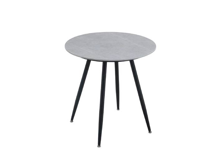 Runder Esstisch mit schwarzen Beinen MELODY 70x70, grau