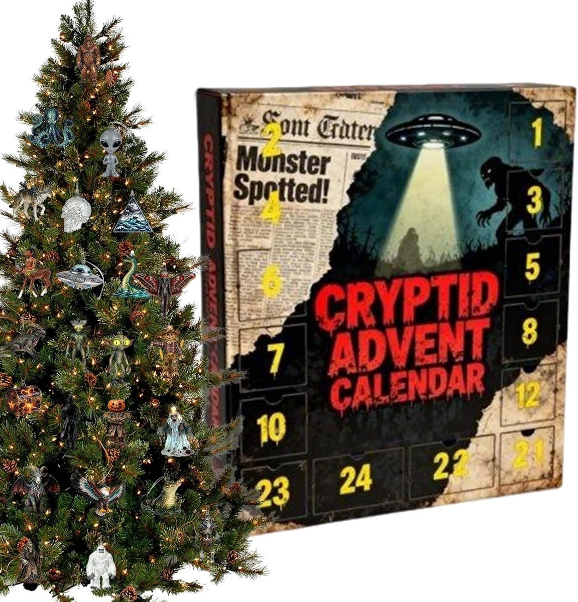 Adventskalender 2025 Multicolor - Kerst Countdown met 24 dagen verrassingen - 28 x 16 cm