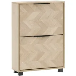 Möbelpartner Schuhschrank »Piazza« für 6 Paar Schuhe braun, 59.8x85.7x19.6 cm