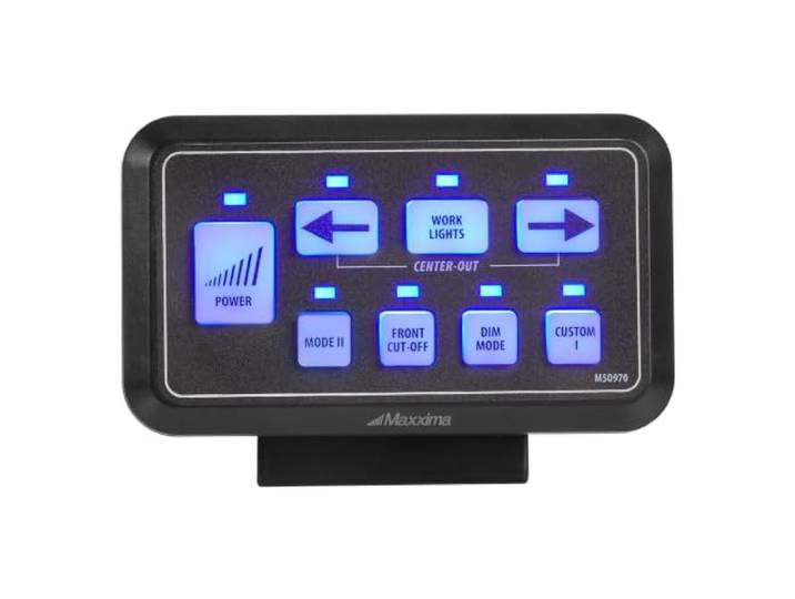 Maxxima M50970 Kompaktes 8-Tasten-Controller-Modul für Maxxima Bietet intuitive Befehle über wichtige Funktionen in einer kompakten, langlebigen Form