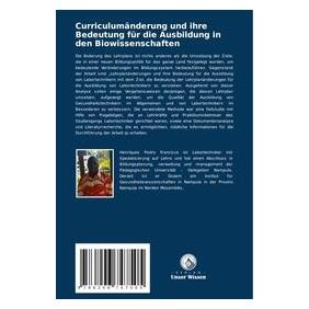 Umbreit Curriculumänderung und ihre Bedeutung für die Ausbildung in den Biowissenschafte (Deutsch, Softcover, Francisco Henriques Pedro) (69151651)