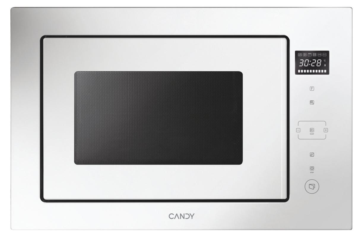 Candy CA38MWN7NW, Integriert, Grill-Mikrowelle, 28 l, 900 W, Eingebautes Display, Berührung