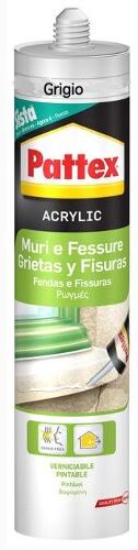 Silicone acrilico Pattex 1495046 SISTA Muri e Fessure Grigio