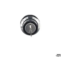 ABB M2SSK3-301 Schlüsselschalter, 2 Positionen, Chrome Metall
