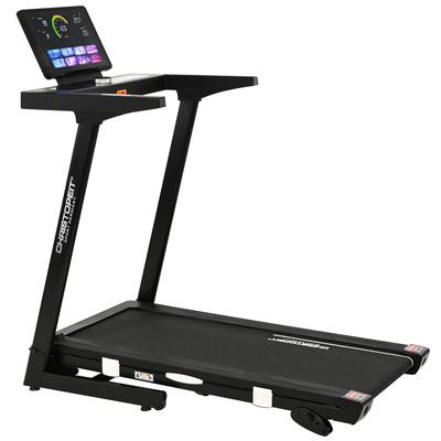 Laufband CHRISTOPEIT SPORT "Laufband TM 4000 S", schwarz, Laufbänder, ohne Unterlegmatte, bis max. 16 km/h, klappbar, 120 kg max. Benutzergewicht, B:74cm H:134cm L:142cm