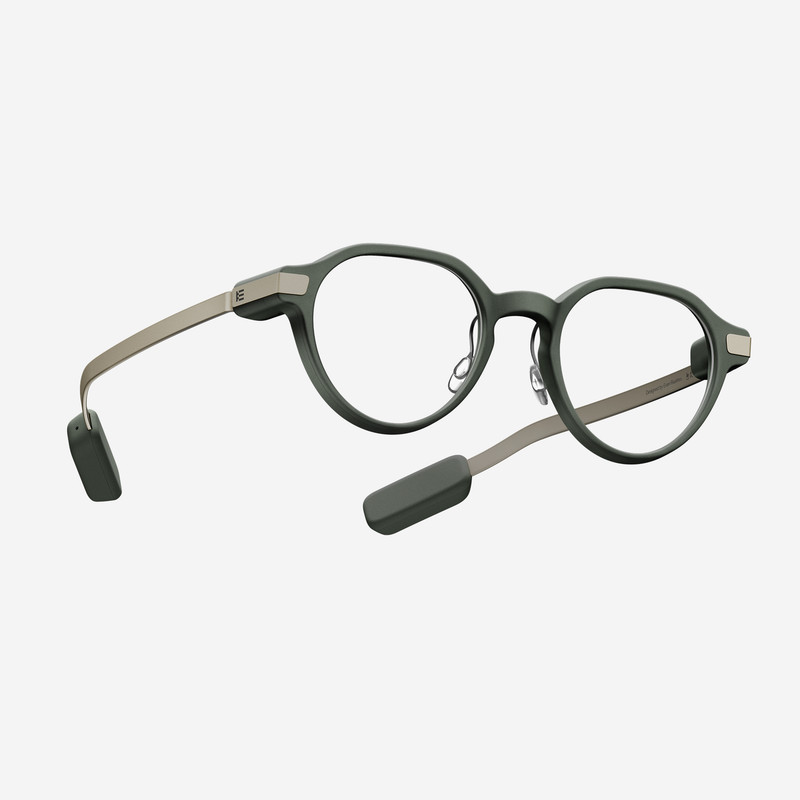 Even Realities Even G2 Smart Glasses Groen Rond Montuur met Dagelijks Display en 2-Dagen Batterijduur