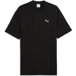 Puma, Herren, Sportshirt, ESS ELEVATED Relaxed Material Tee (3XL), Schwarz