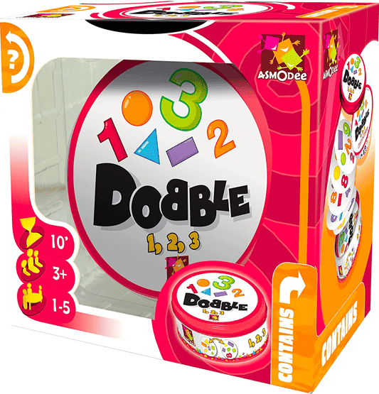 Dobble 123 for Children, Ages 3+, Number, Colour and Shape Matching Game by Zygomatic