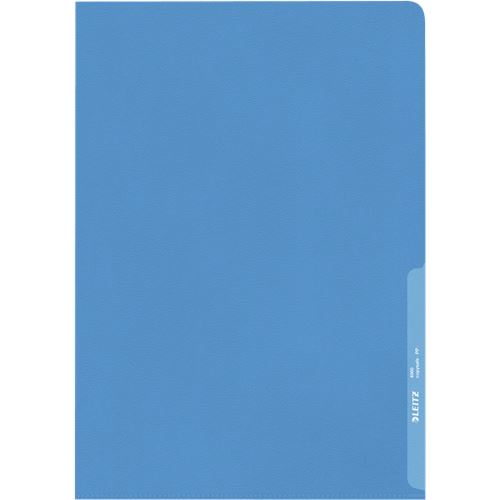 LEITZ 100 Sichthüllen 4000 DIN A4 blau genarbt 0,13 mm