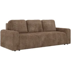3-SITZER-SOFA NESSARO - Braun Cord