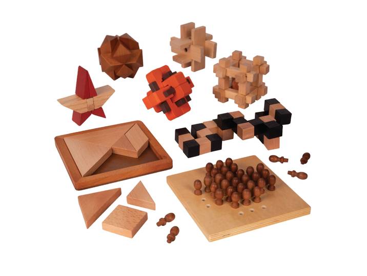 KIDWAY - Coffret 8 casse-têtes en bois - Jeux de société - 8 ans et +