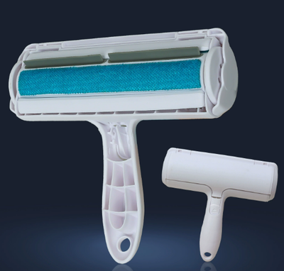 Happy Pet Pantry Premium Reusable Pet Hair Remover Brush & Roller For Furniture, Clothes & Cars blue