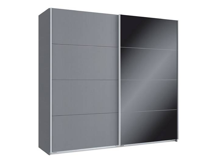 Schwebetürenschrank Easy Plus Graphit/Schwarz ca. 225 x 210 x 65 cm