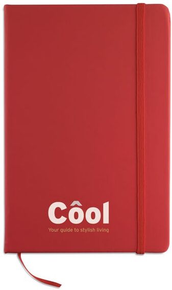 Cahier publicitaire rouge