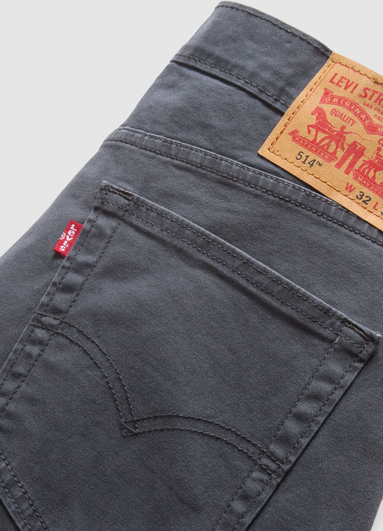 Straight-Jeans LEVI'S "514™", Herren, Gr. 32, Länge 32, grau (india ink s twll), Jeans, Obermaterial: 98% Baumwolle, 2% Elasthan, normal lang, Jeans Straight-Jeans india ink s twll 32, Länge 32