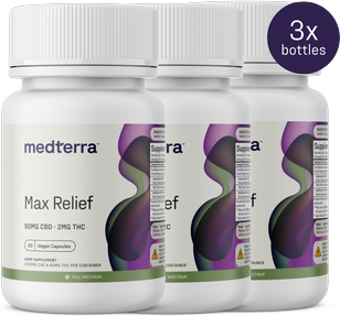 Medterra Max Relief CBD + THC Capsules