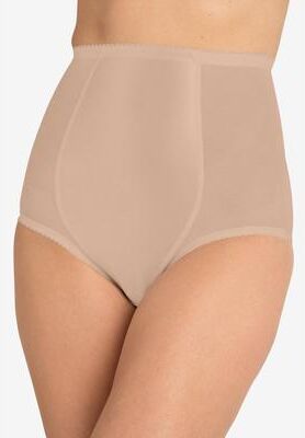 Plus Size Women's Power Mesh Firm Control Shaping Brief by Secret Solutions in Nude (Size 1X) Shapewear