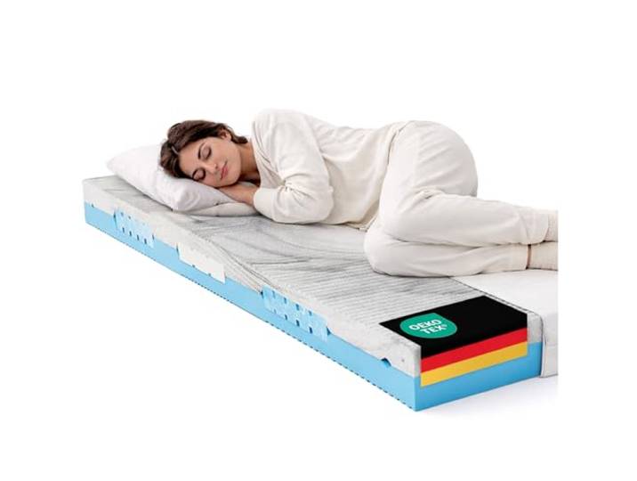 BeCo 2 Dreams Kaltschaummatratze 120 x 200 cm - Wendematratze H3/H4 atmungsaktive 7-Zonen-Matratze mit ergonomischer Körperanpassung - Stiftung Warentest GUT 03/2023 - Oeko-TEX Made in Germany