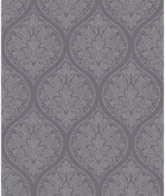 Galerie Wallcoverings Emporium 3D Embossed Ogee Damask Non-woven Metallic Wallpaper Roll