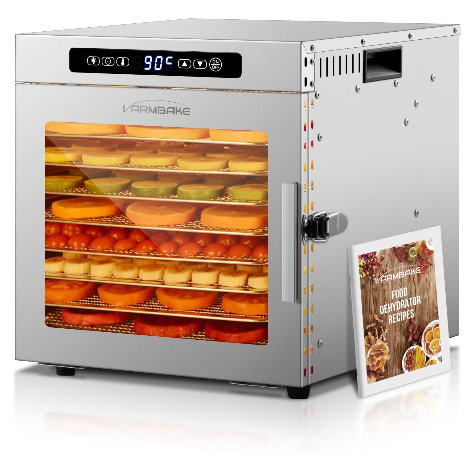 Lebensmitteltrockner Edelstahl 9 Etagen 0,56 m² 1000 W