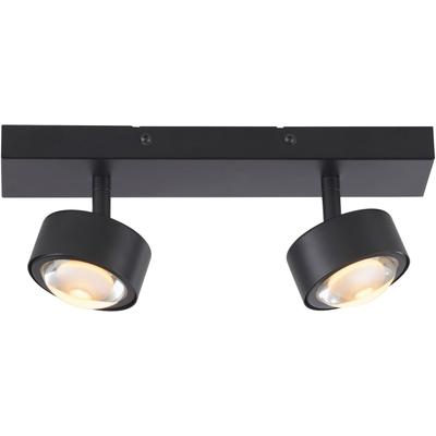 LED Deckenleuchte "KULU", schwarz, 2, H: 11,5cm, 1 Stk., SCHÖNER WOHNEN-KOLLEKTION, Leuchten, SCHÖNER WOHNEN Kollektion, dreh- und schwenkbar, LED Deckenleuchte