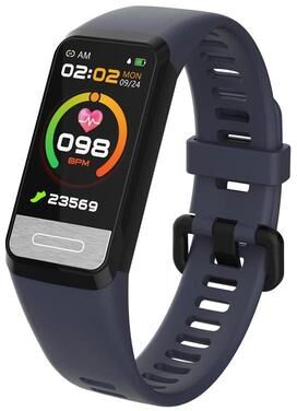 Inspired Deals H03 Smart Fitness Tracker With Blood Oxygen Monitor 1.14 Inch HD Display IP67 Waterproof blue