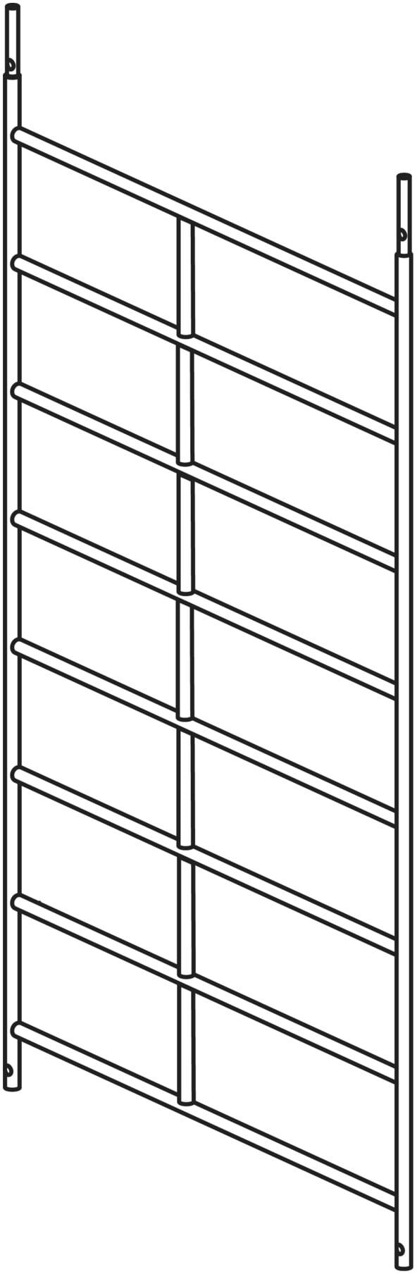 Hymer Rahmenteil aus Aluminium, 8 Sprossen (607322)