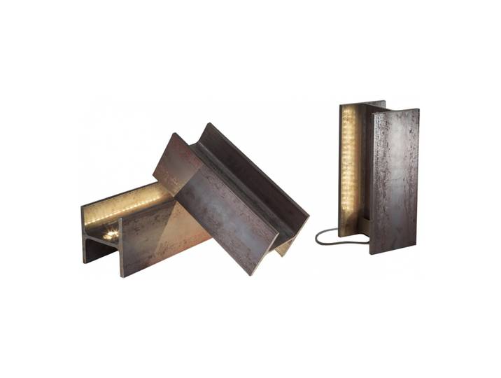 NEMO set de 3 lampadaires ou lampes de table MINI MAIS PLUS QUE CELA JE NE PEUX PAS (Pour inteur - Métal brut)