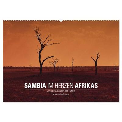 SAMBIA IM HERZEN AFRIKAS (Wandkalender 2027 DIN A2 quer), CALVENDO Monatskalender