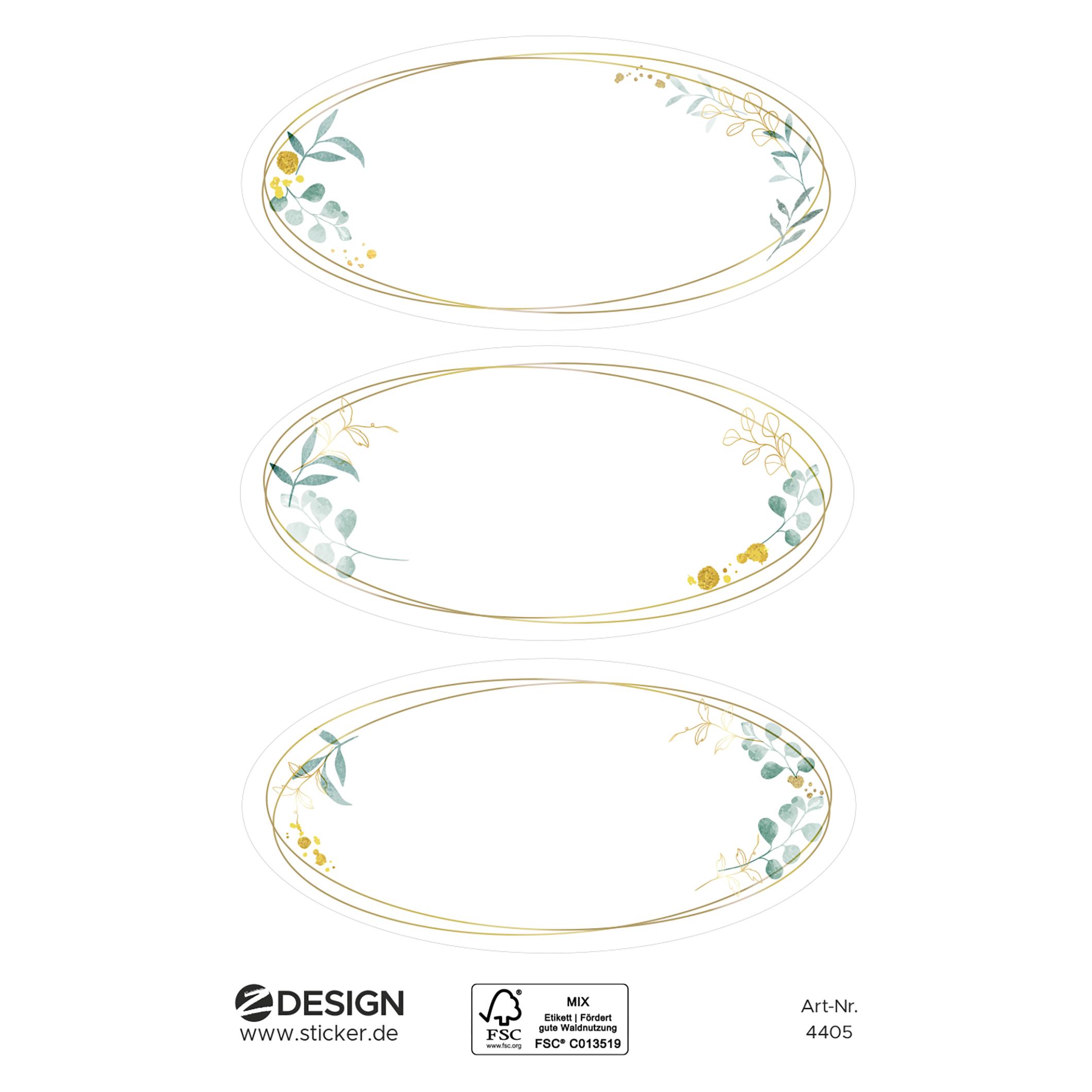 Z-Design Sticker zum Beschriften (9 Sticker) (4405)