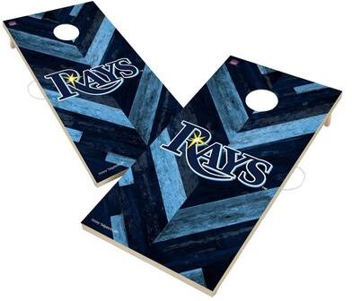 Skip's Garage Tampa Bay Rays MLB Cornhole Board Set