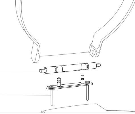 Duravit replacement soft-closing damper set for Starck 1 WC seat 006588, 1003350000