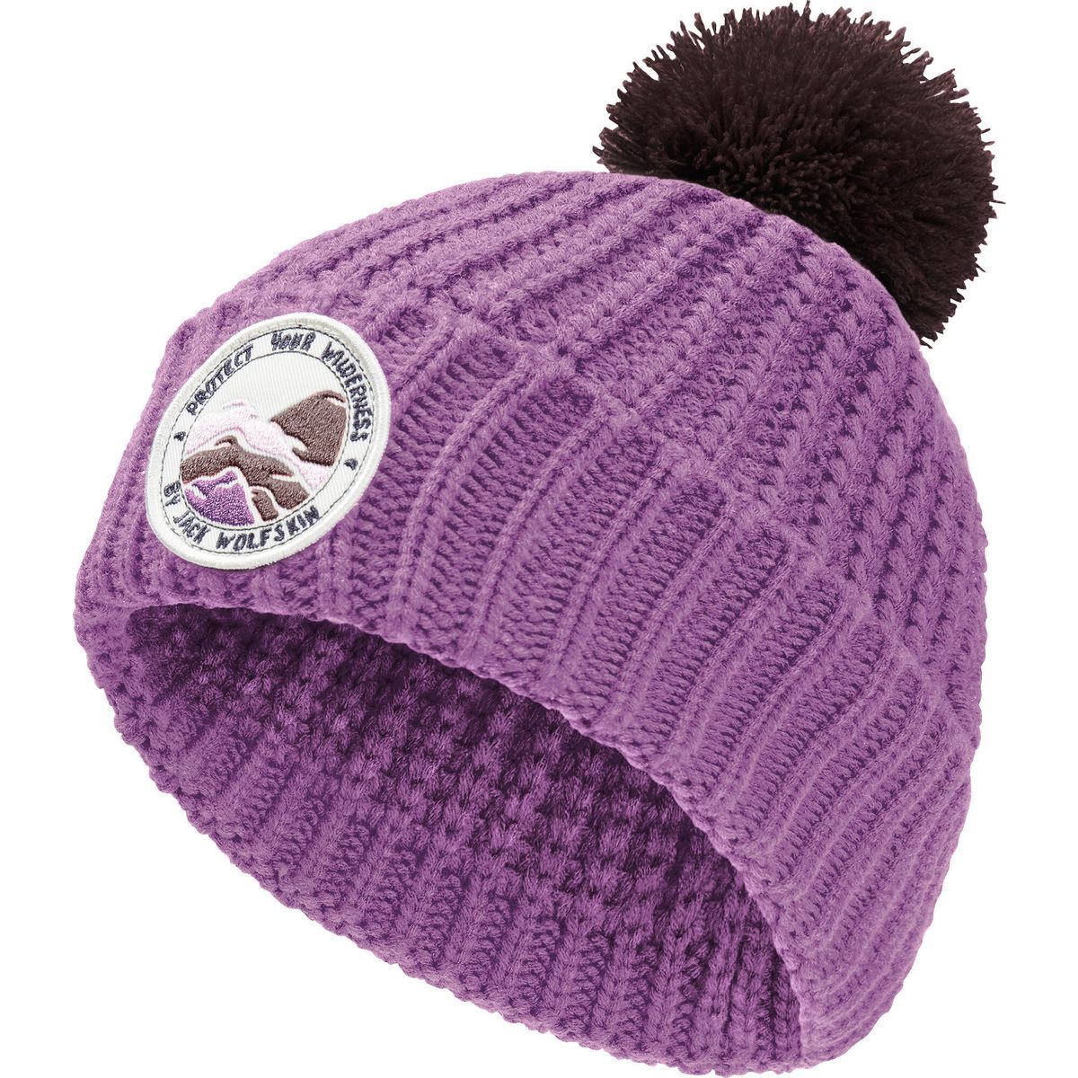 Jack Wolfskin Pompom Badge Beanie K vivid orchid (H0133) S 1911751_H0133_A06