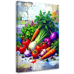 LEINWANDBILD Gemüse Stillleben 60x90cm