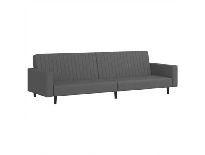 GHVBNMF Schlafsofa 2 Sitzer Dunkelgrau Samt Couches mit Bettfunktion Flexible 2-in-1 Klappcouch fuer Wohnzimmer und Gaestezimmer mit verstellbarer Rueckenlehne und weichem Samtbezug.