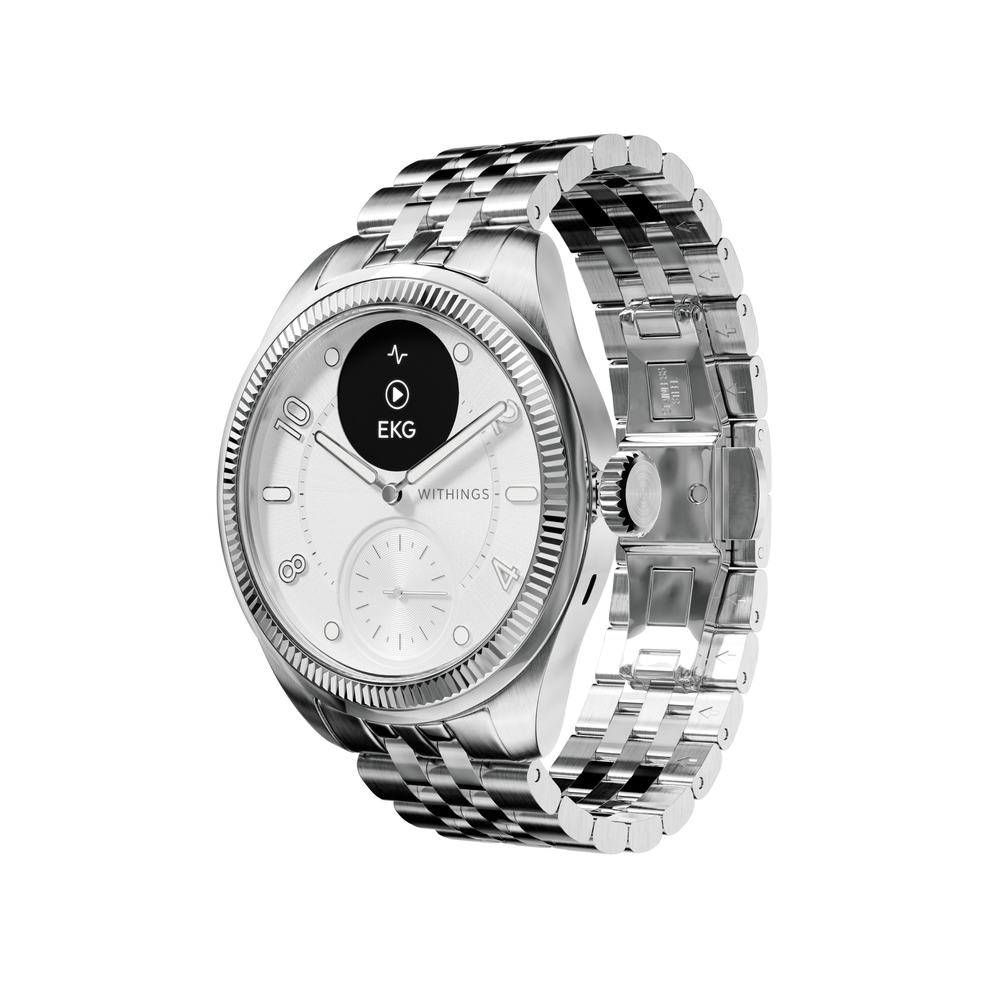 Withings ScanWatch Nova Brilliant 39mm Titanium Silver HWA10-MODEL 10-ALL-INT