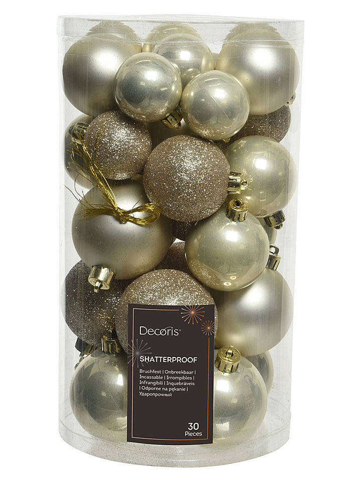 Kaeming Christbaumkugeln in Gold - 30 Stück - onesize