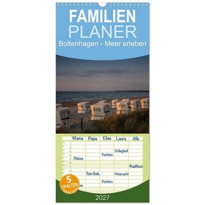 Familienplaner 2027 - Boltenhagen - Meer erleben mit 5 Spalten (Wandkalender, 21 x 45 cm) CALVENDO