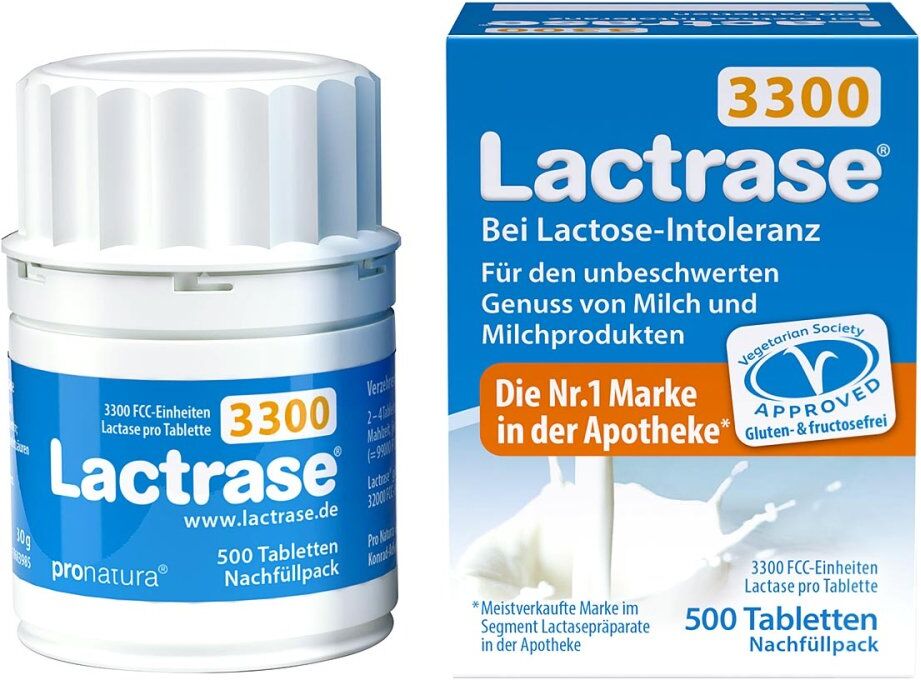 Lactrase 3.300 Fcc Tabletten I.klicksp.nachfüllp. 500stk