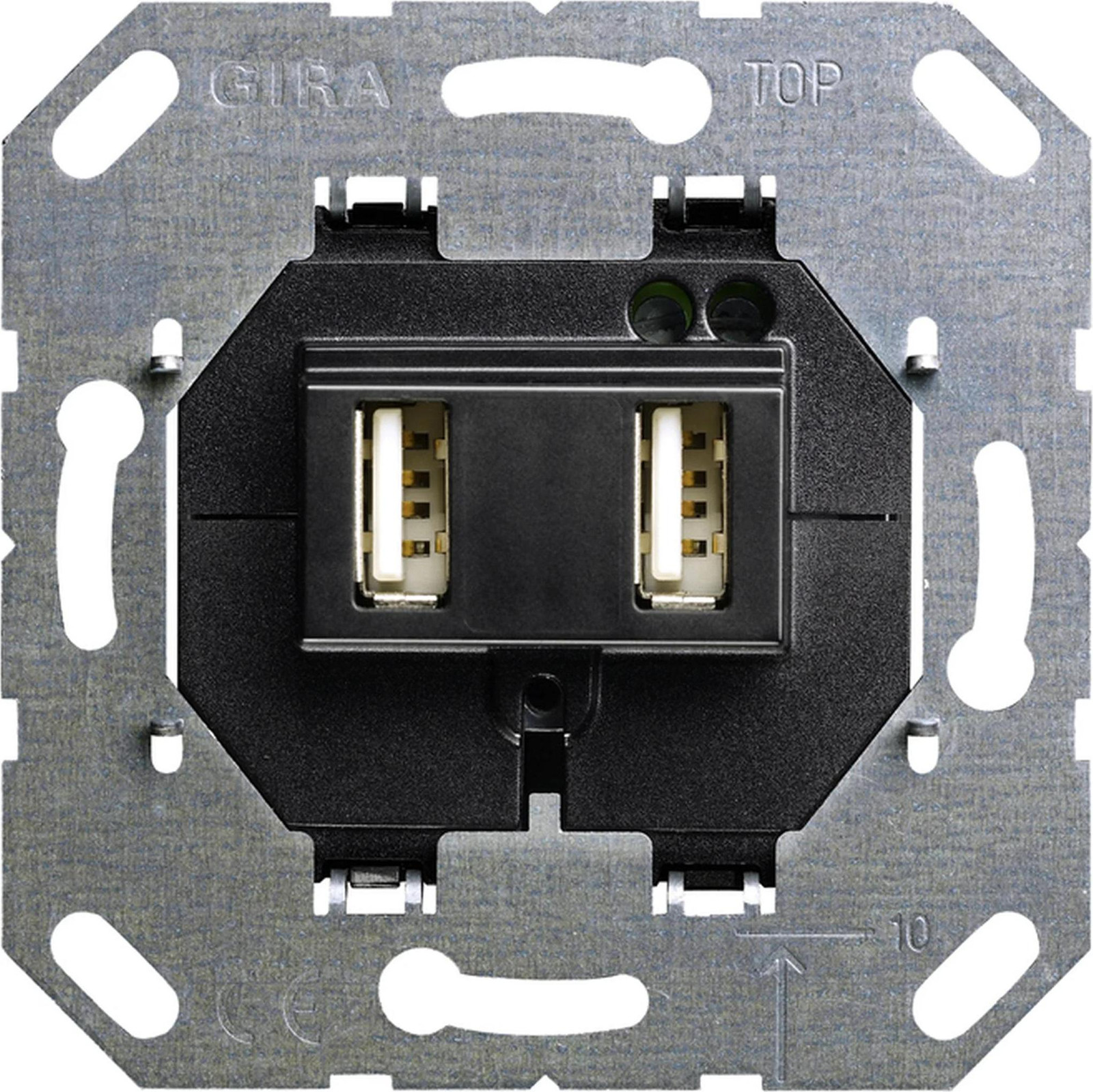 Gira USB-voeding, 2-voudig, type A/A, voor inbouw, 1 stuk