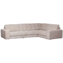 Ecksofa Date mit Cordbezug, klassisch rechtsgestellt, Natur, komfortabel gepolstert