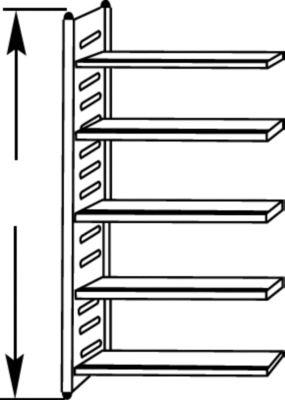 Regalfeld, 2200 x 750 x 400 mm