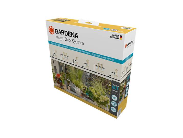 Gardena Micro-Drip-System Tropfbewässerung Set Terrasse (30 Pflanzen)