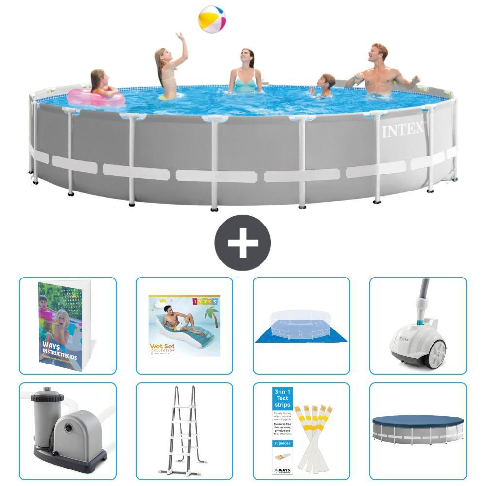 Prism Frame Pool Rund - 549x122 cm - 7-teilig S584