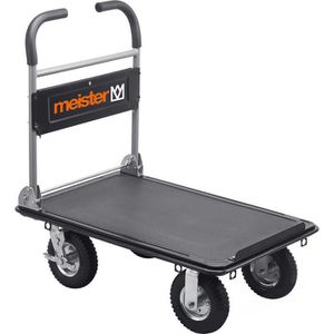 Meister Transportwagen Super Cross-Over, mit Luftbereifung, klappbar, 910 x 610 mm, mit Feststellbremse, Tragkraft 300 kg