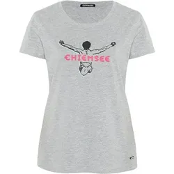 CHIEMSEE Damen Shirt T-Shirt, Größe M in Silber Silber