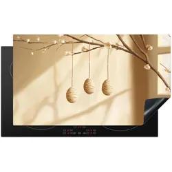 HERDABDECKPLATTE Beige - Osterkuchen - Eier Induktionsschutz 91.2x52 cm