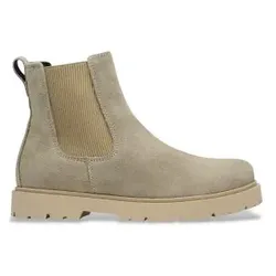 Birkenstock für Damen. 1033200 Highwood Lederstiefeletten (Enge Passform) beige (40), Wohnung, Wildleder, Keine, Lässig